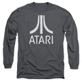 Atari Rough Logo Charcoal Long Sleeve T-Shirt