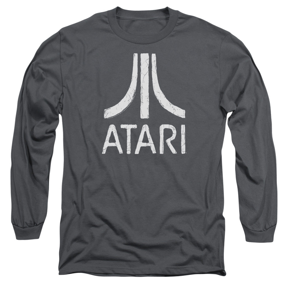 Atari Rough Logo Charcoal Long Sleeve T-Shirt