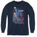 Superman Twilight Flight Youth Long Sleeve T-Shirt