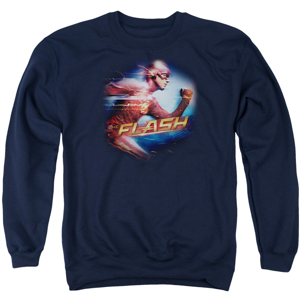 The Flash Fastest Man Navy Crewneck Sweatshirt