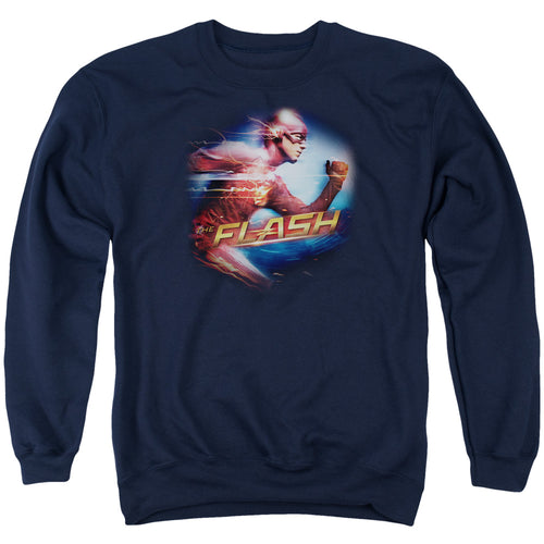 The Flash Fastest Man Navy Crewneck Sweatshirt