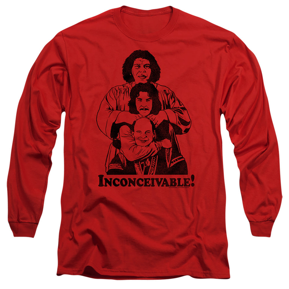 The Princess Bride Inconceivable Trio Red Long Sleeve T-Shirt