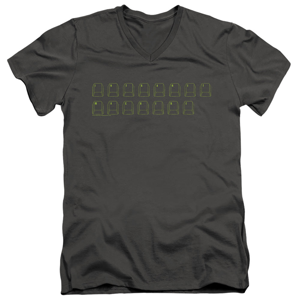Big Bang Theory Intranet Machine V-Neck T-Shirt