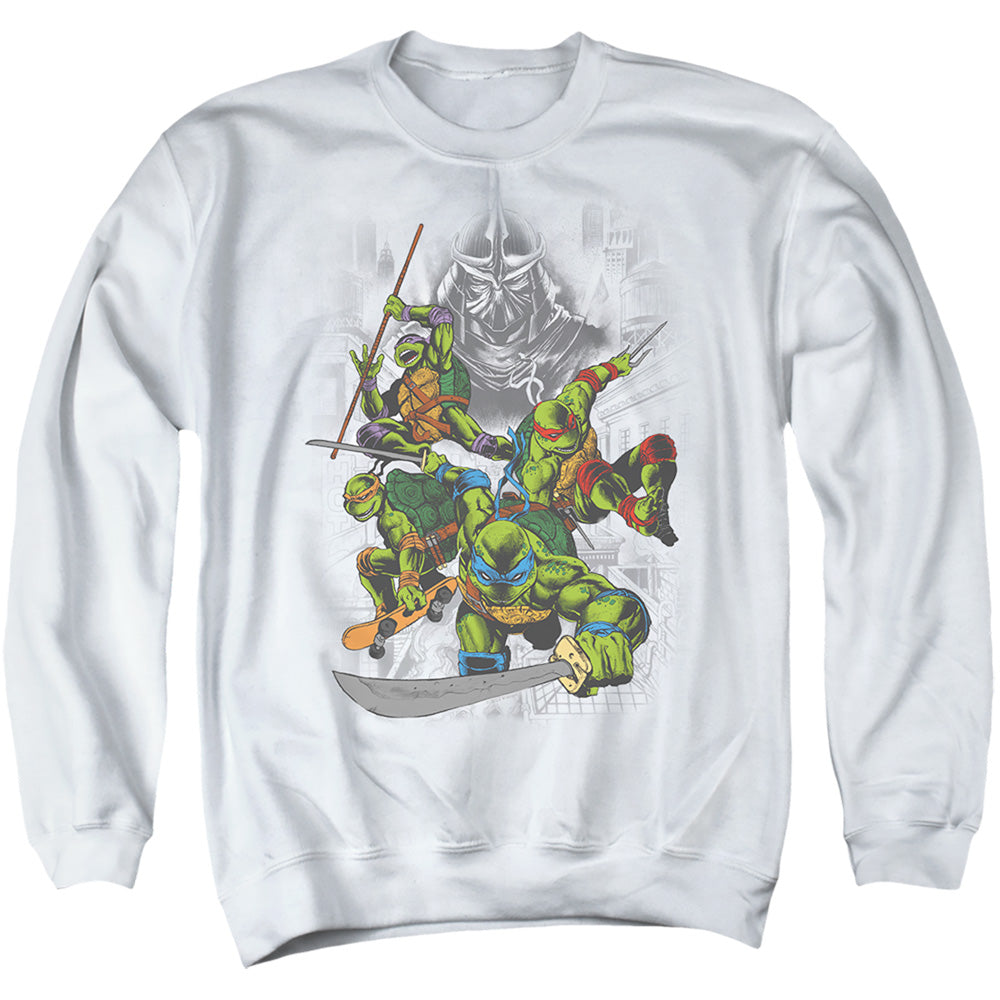 Teenage Mutant Ninja Turtles Shredder and Turtles Comic Crewneck Sweatshirt