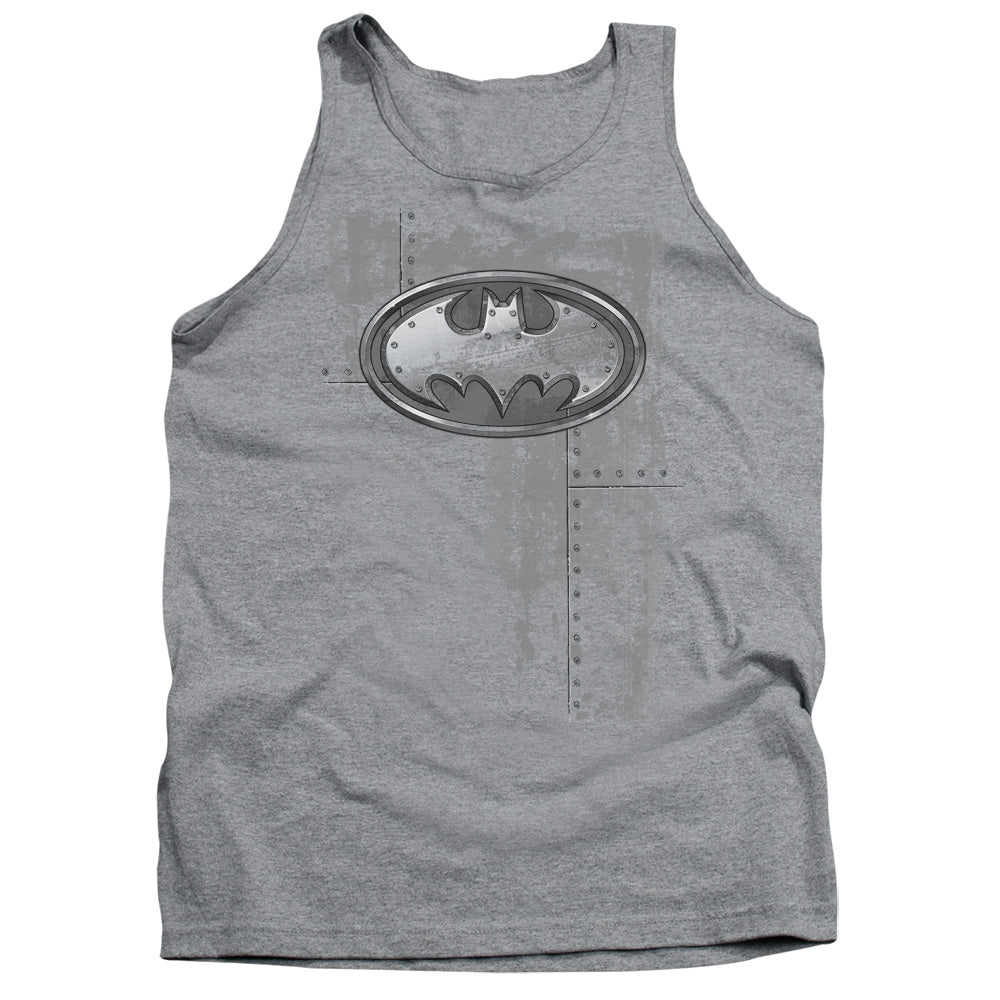 Batman Rivited Metal Logo Tank Top