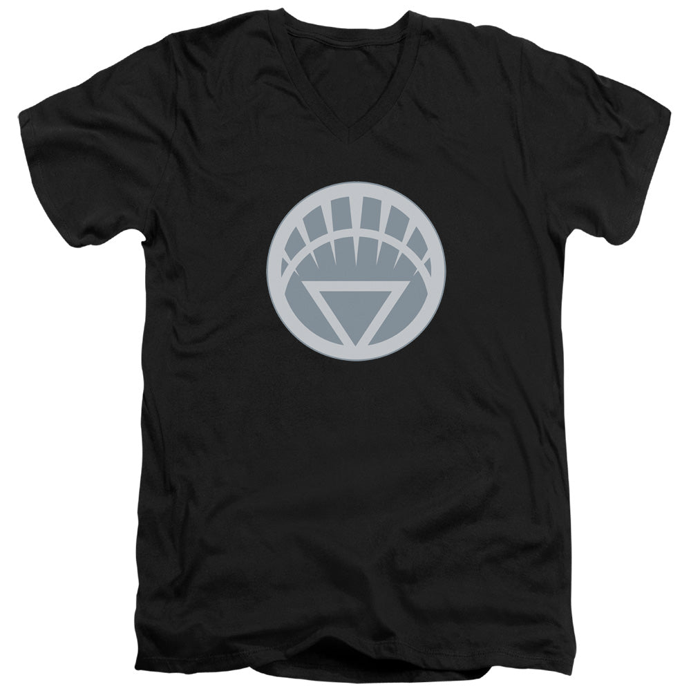 Green Lantern White Symbol V-Neck T-Shirt