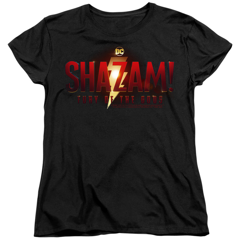 Shazam! Fury of the Gods Movie Logo Womens T-Shirt