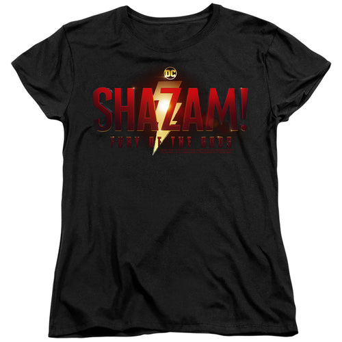 Shazam! Fury of the Gods Movie Logo Womens T-Shirt