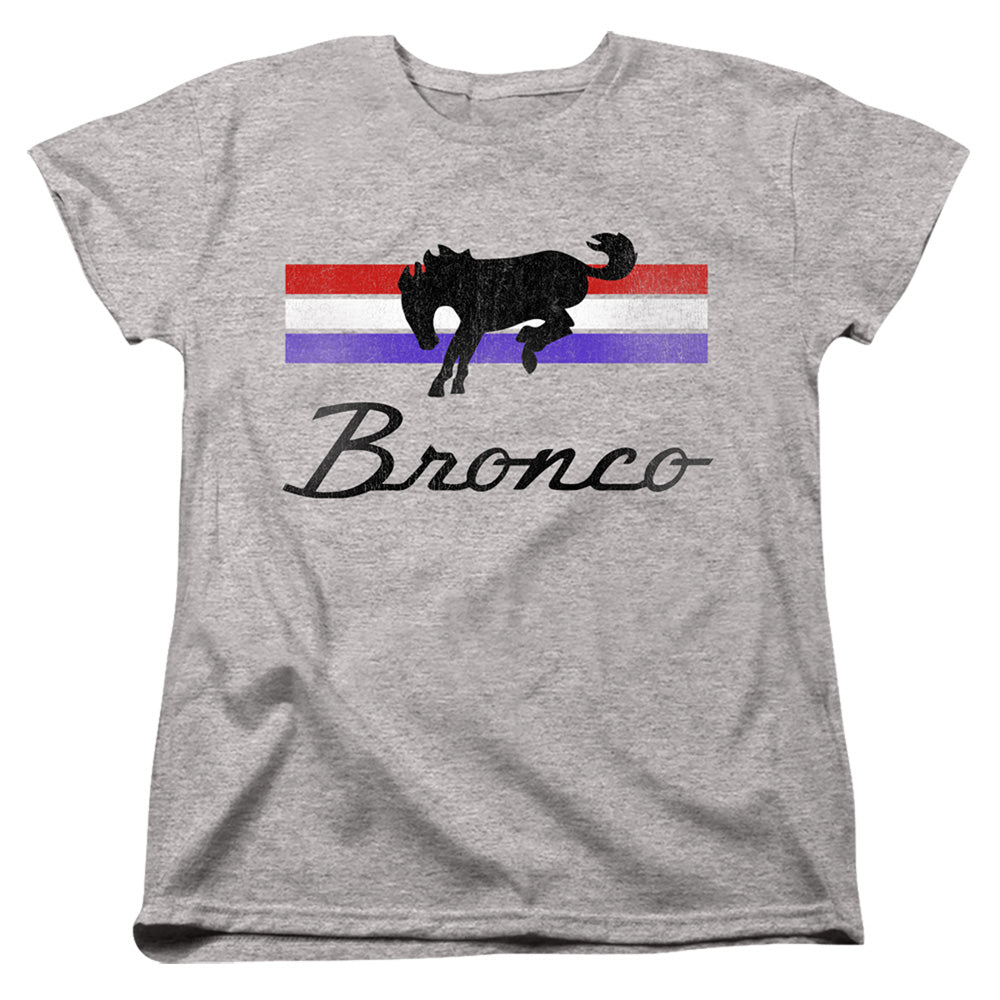 Ford Bronco Stripes Womens T-Shirt