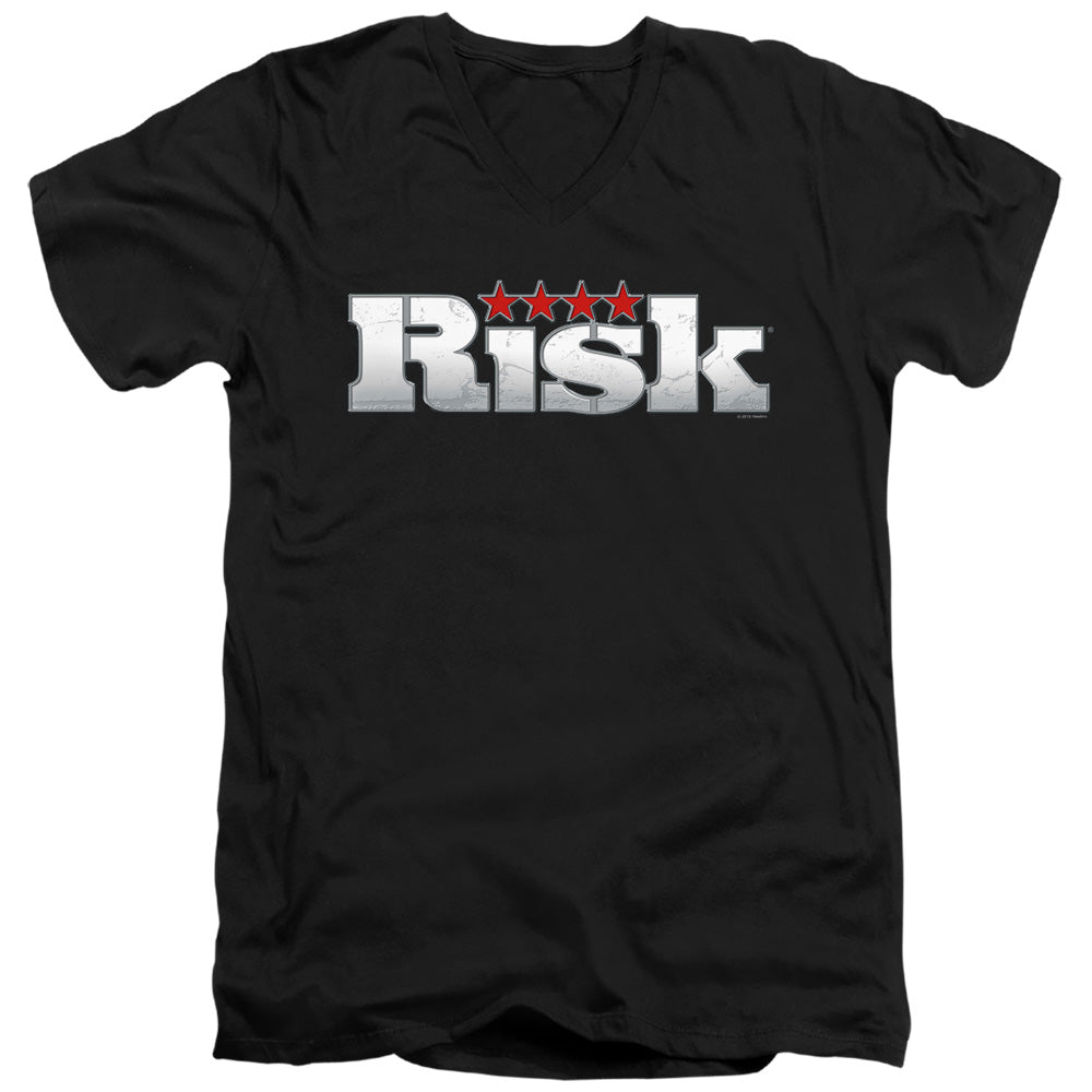 Risk Logo V-Neck T-Shirt