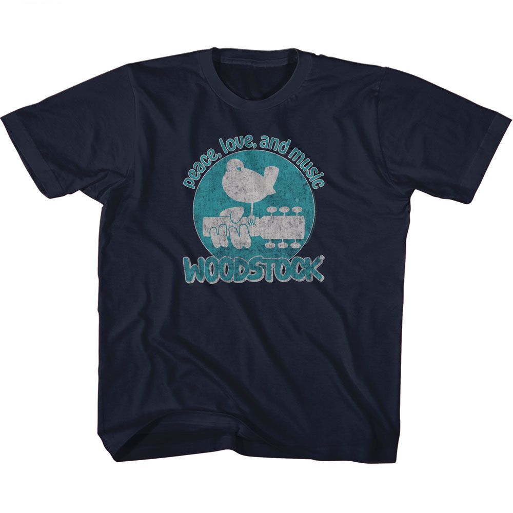 Woodstock Peace Love and Music Youth/Toddler T-Shirt