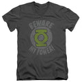 Green Lantern Beware V-Neck T-Shirt