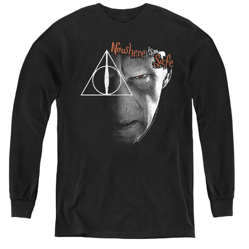 Harry Potter Nowhere Is Safe Youth Long Sleeve T-Shirt