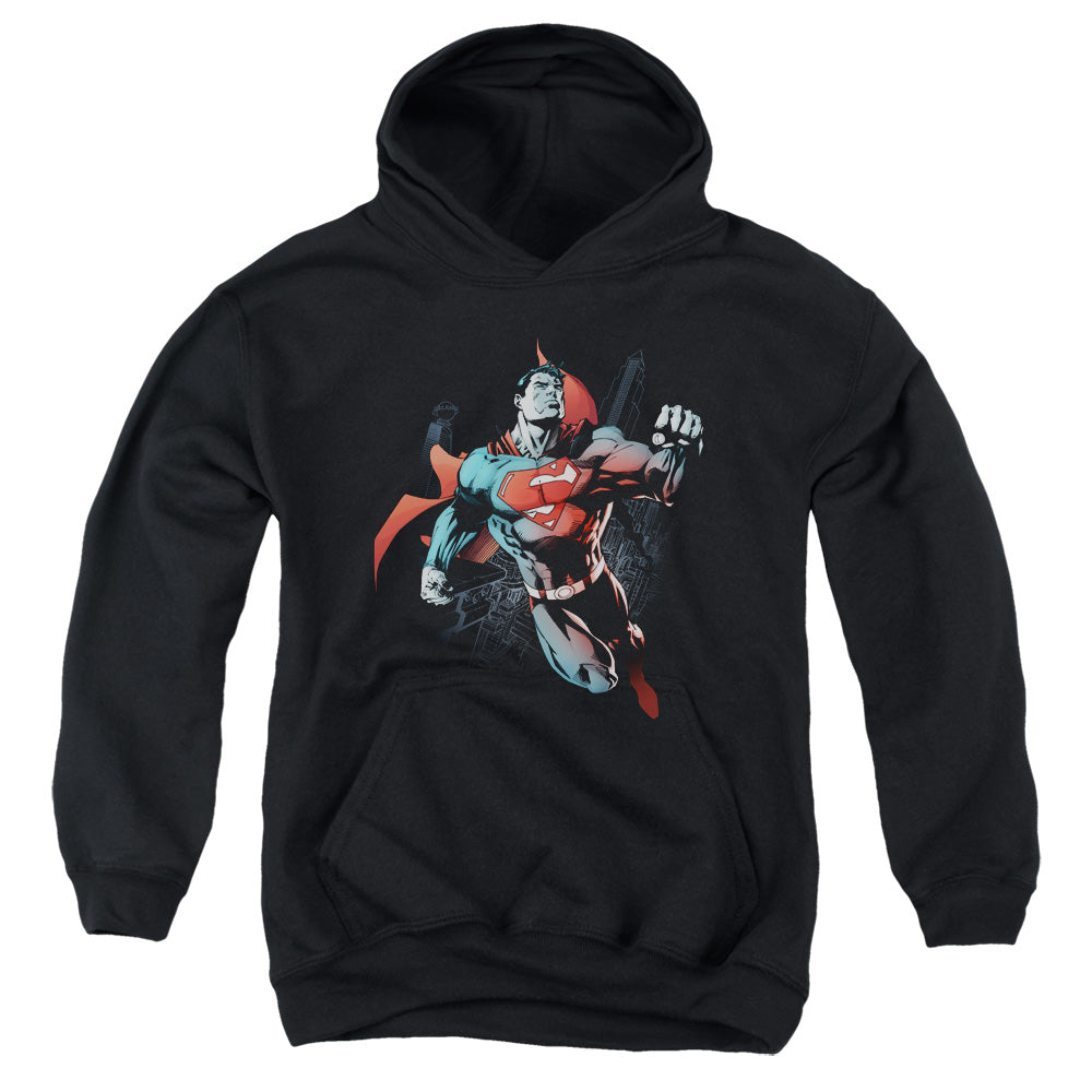 Superman Up in the Sky Youth Hoodie