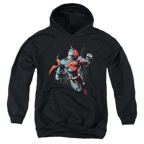 Superman Up in the Sky Youth Hoodie