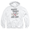 Ren and Stimpy Happy Happy Joy Joy Monotone Pullover Hoodie