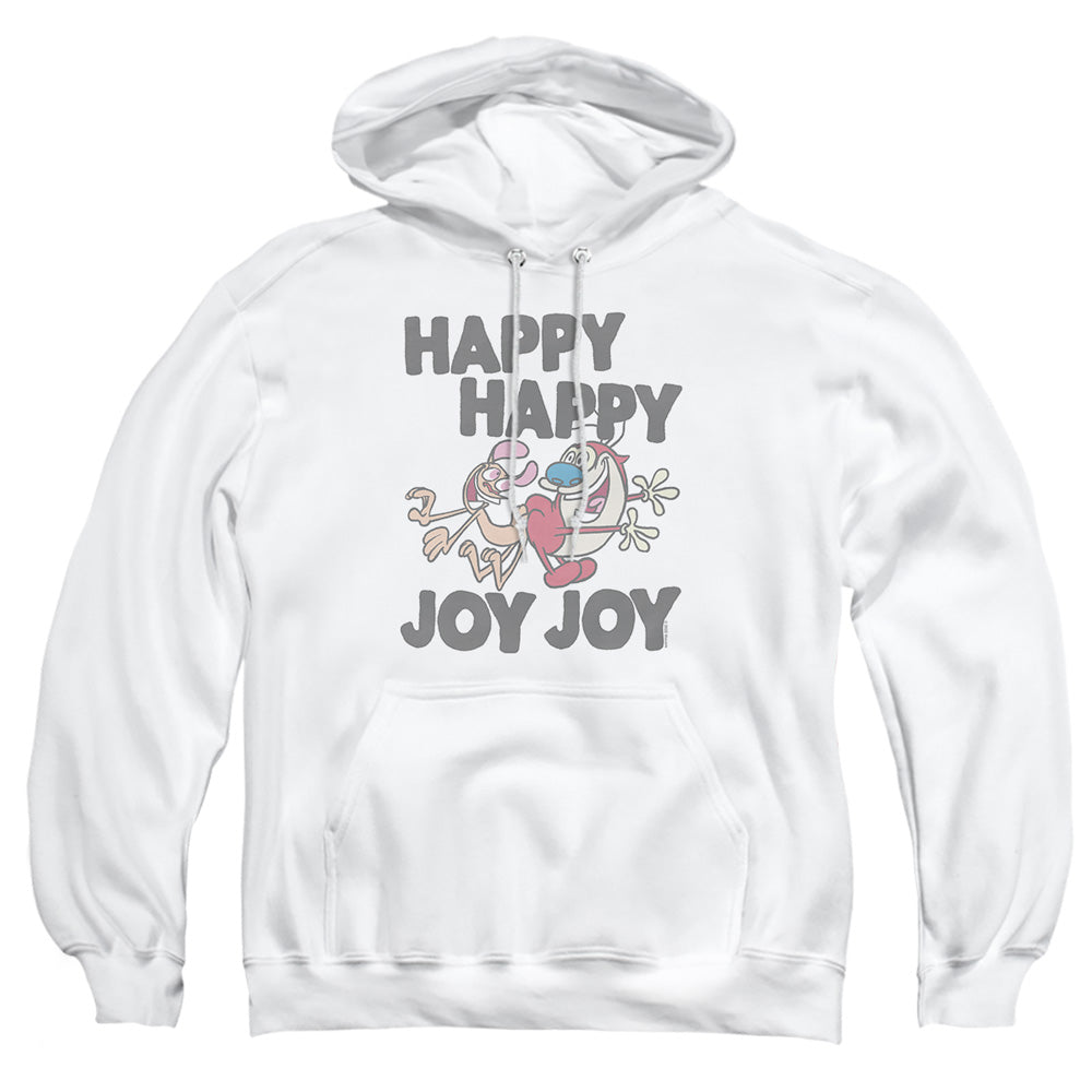 Ren and Stimpy Happy Happy Joy Joy Monotone Pullover Hoodie