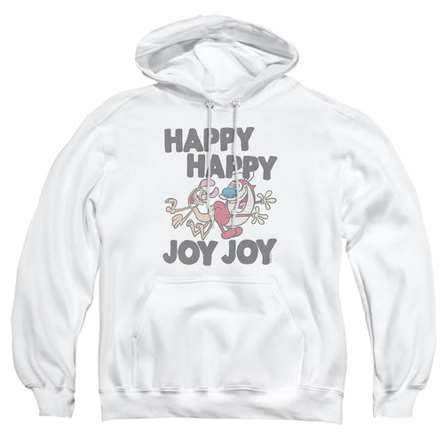 Ren and Stimpy Happy Happy Joy Joy Monotone Pullover Hoodie