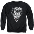 The Batman Joker Red on Black Crewneck Sweatshirt