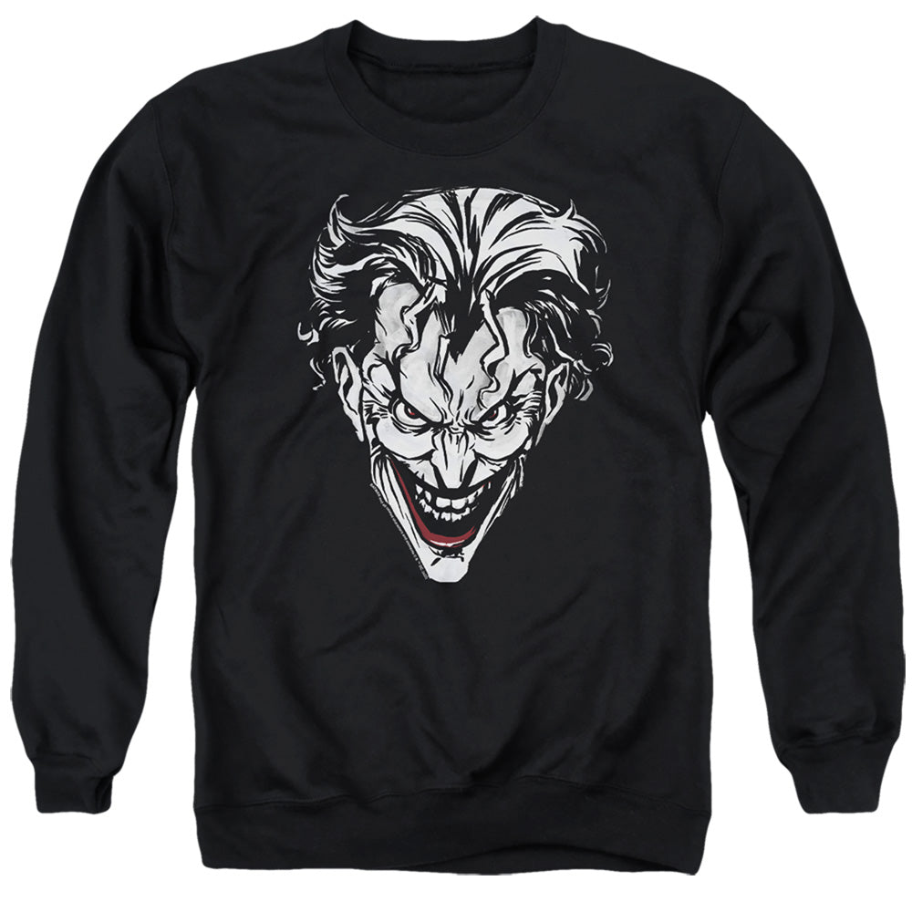 The Batman Joker Red on Black Crewneck Sweatshirt