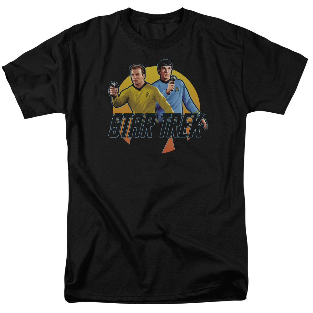 Star Trek Kirk and Spock Phasers T-Shirt