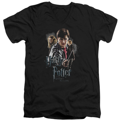 Harry Potter Deathly Hollows Cast V-Neck T-Shirt
