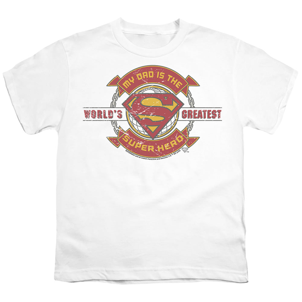 Superman Worlds Greatest Hero Dad Youth/Toddler T-Shirt
