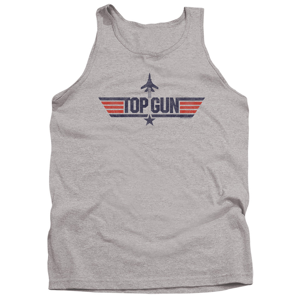 Top Gun Logo Grey Tank Top