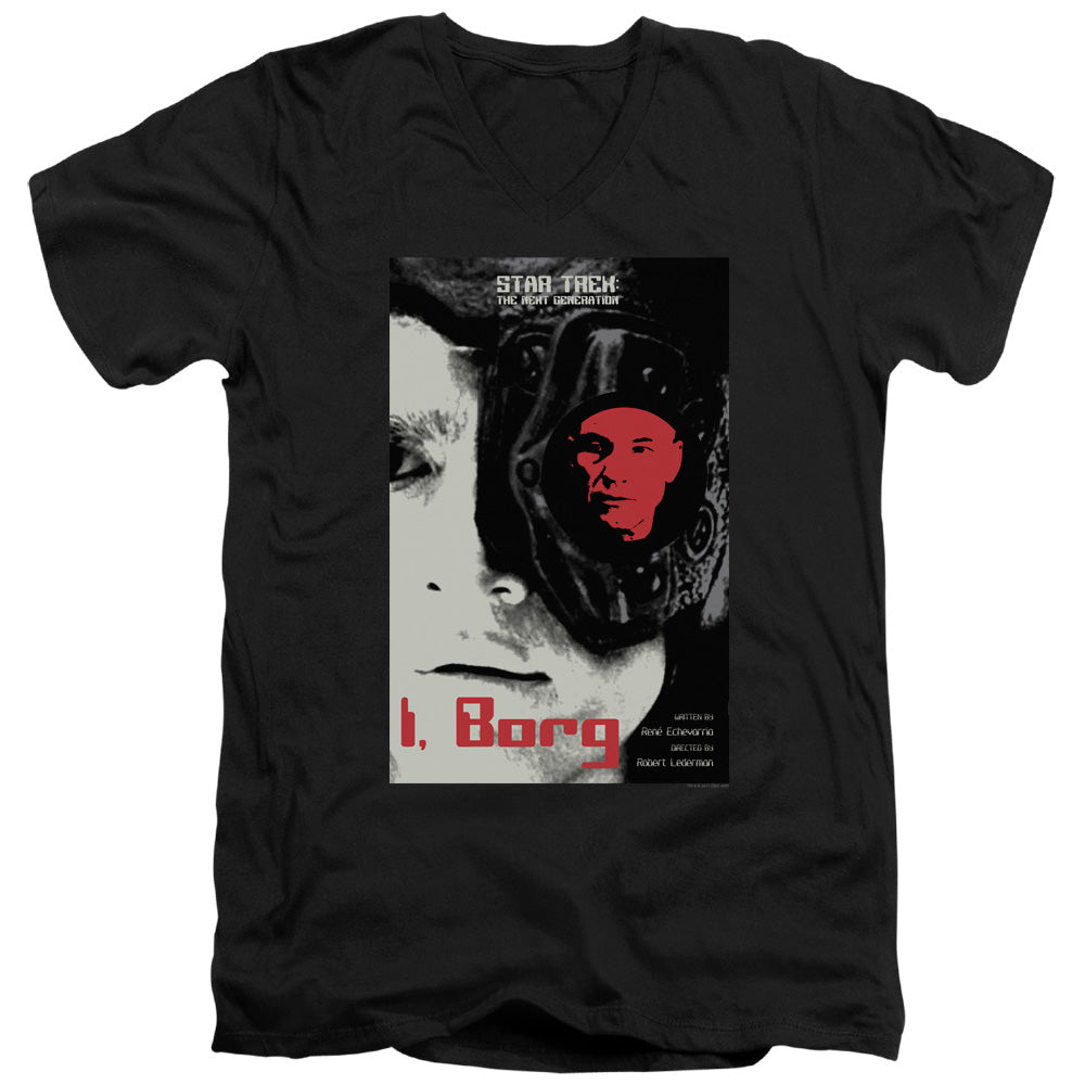 Star Trek I Borg Black V-Neck T-Shirt