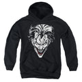 The Batman Joker Red on Black Youth Hoodie