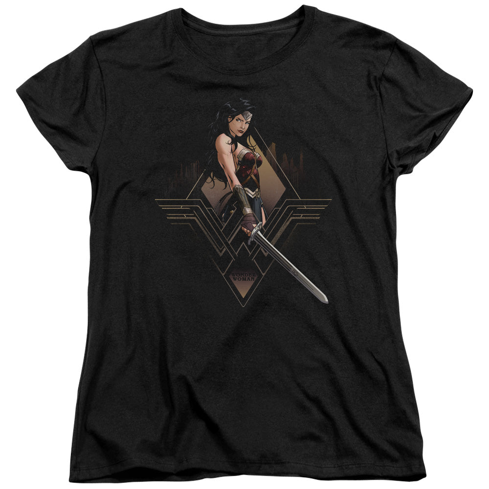 Batman v Superman City Girl Womens T-Shirt