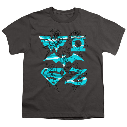 DC Super Hero Girls Line Art Group Youth/Toddler T-Shirt