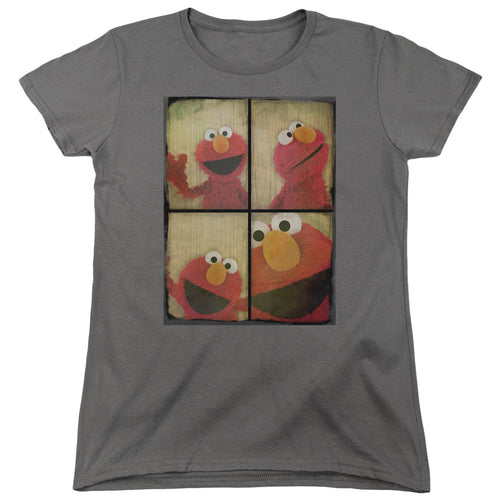Sesame Street Photo Booth Elmo Womens T-Shirt