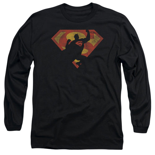 Superman S Shield Knockout Long Sleeve T-Shirt