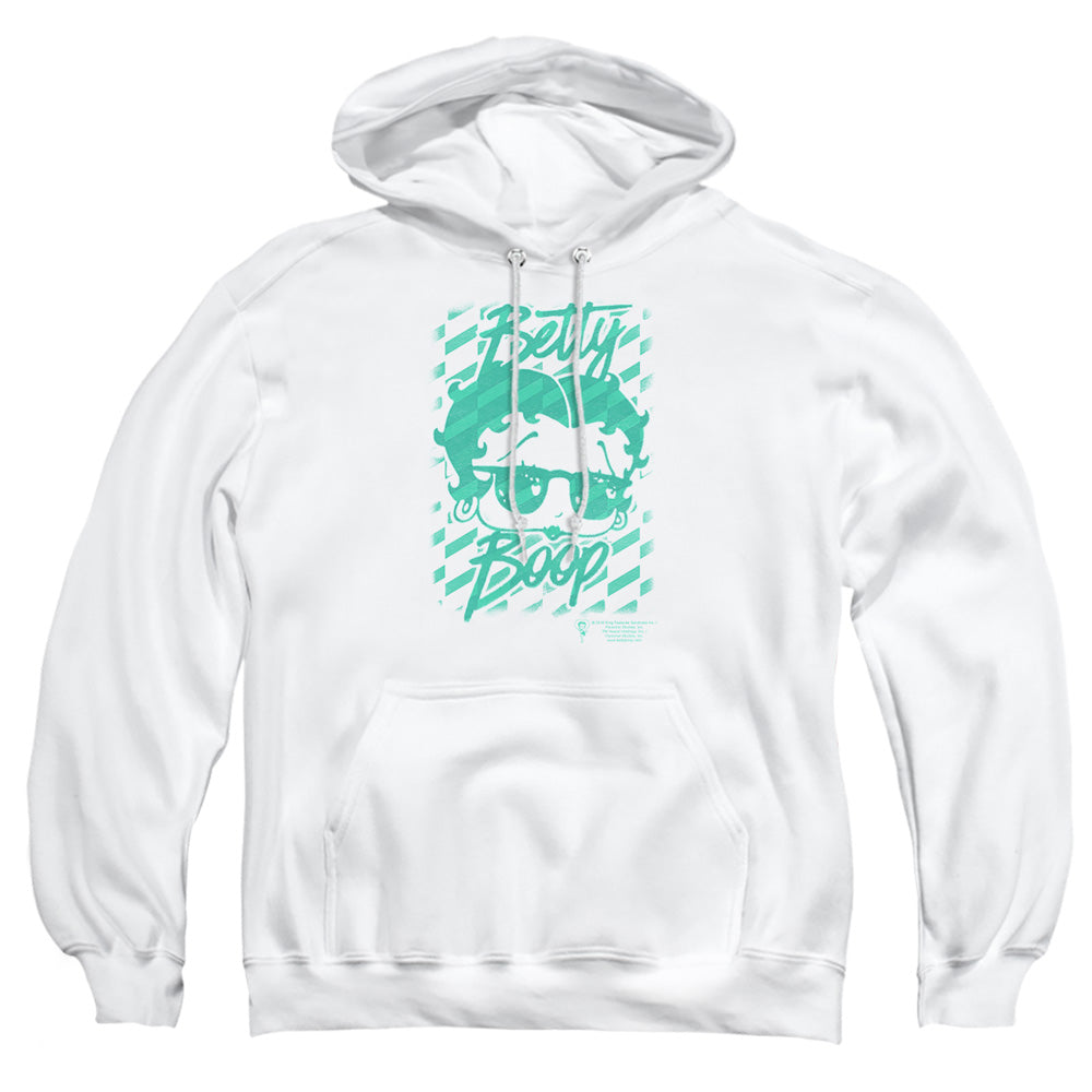 Betty Boop Summer Shades White Pullover Hoodie
