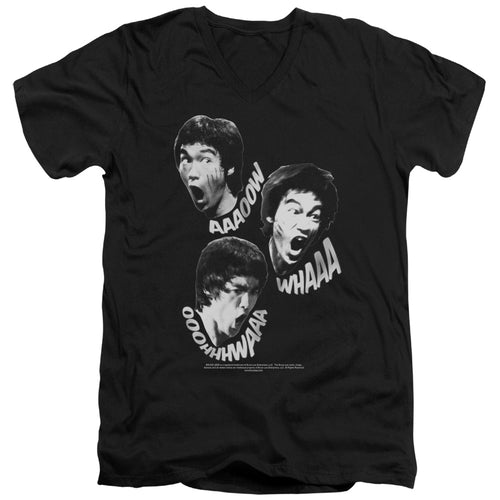 Bruce Lee Sounds of the Dragon V-Neck T-Shirt