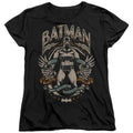 The Batman Gotham Hero on Black Womens T-Shirt