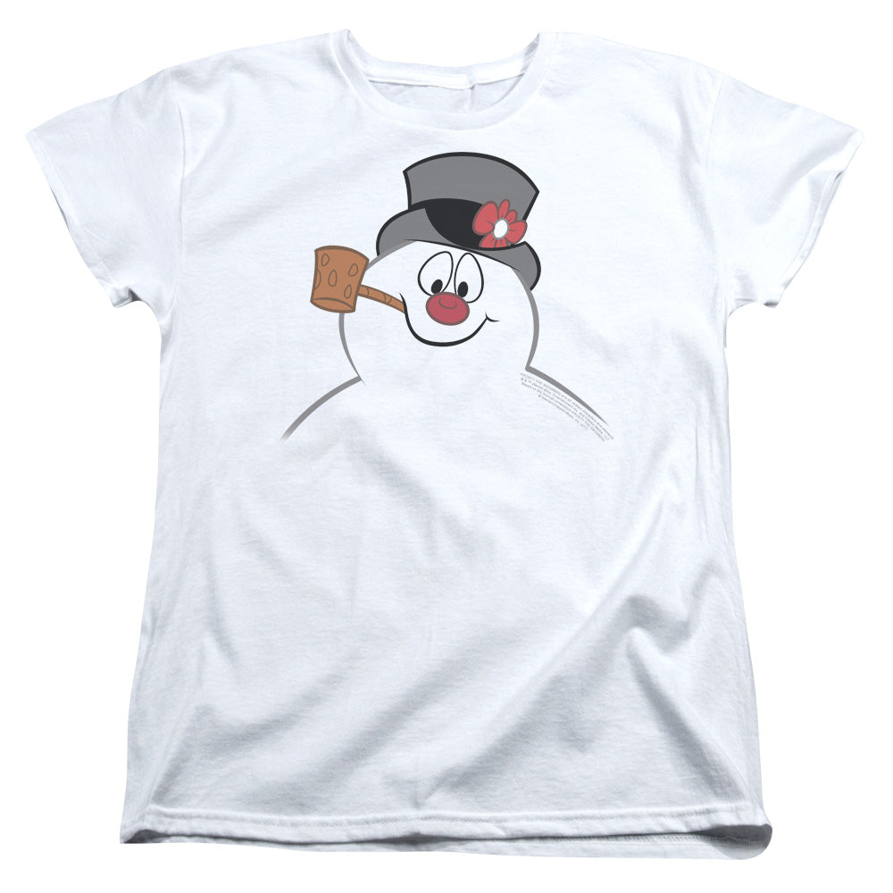 Frosty the Snowman Frosty Face Womens T-Shirt