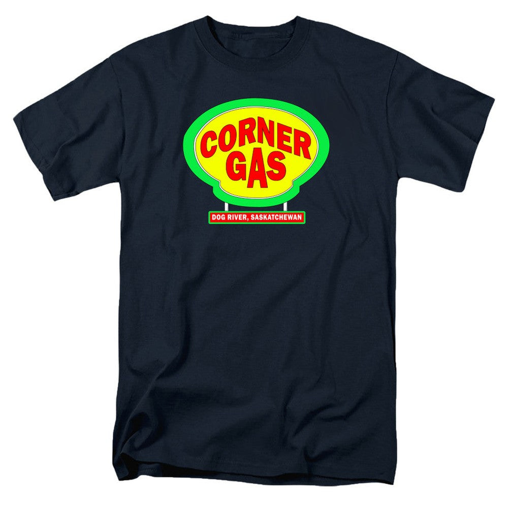 Navy Corner Gas Logo T-Shirt
