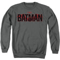 The Batman Logo with Red Bat Crewneck Sweatshirt