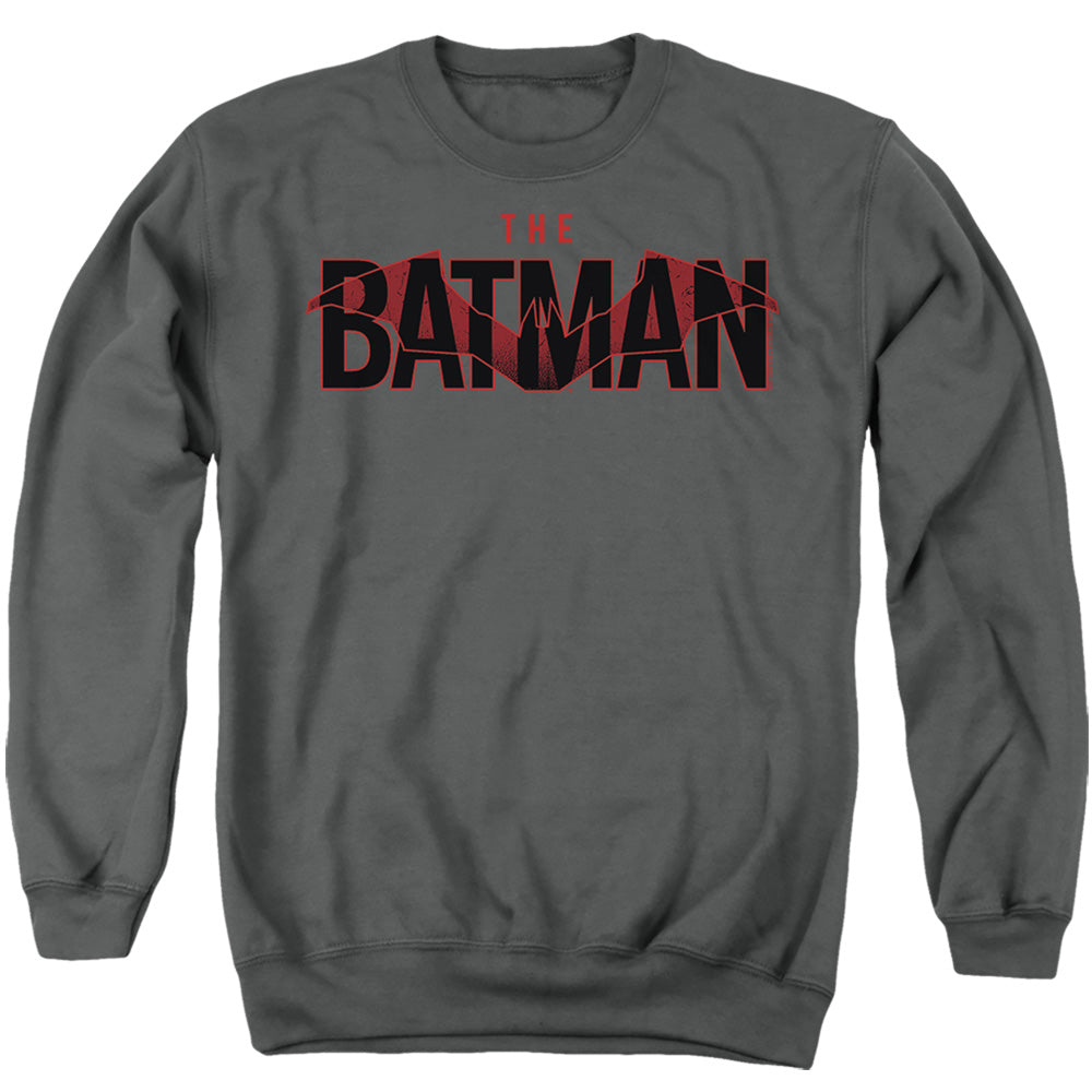 The Batman Logo with Red Bat Crewneck Sweatshirt