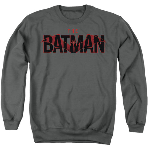 The Batman Logo with Red Bat Crewneck Sweatshirt