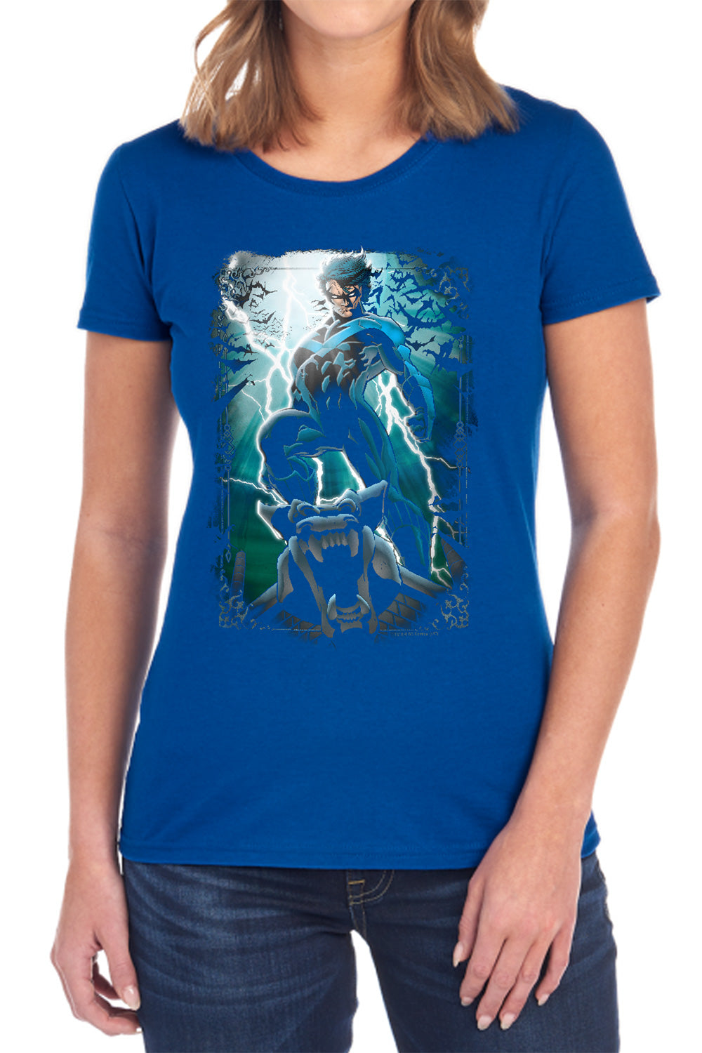 Batman Night Light Womens T-Shirt