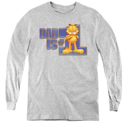 Garfield Dad Is Number One Youth Long Sleeve T-Shirt