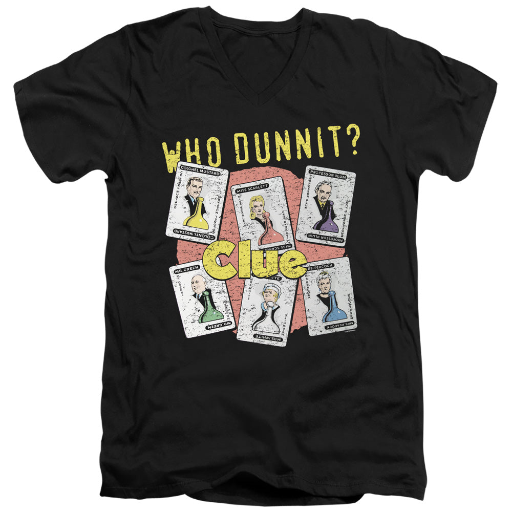 Clue Who Dunnit V-Neck T-Shirt