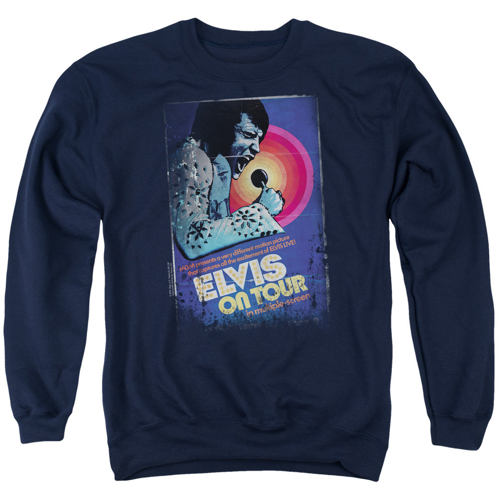 Elvis Presley On Tour Poster Crewneck Sweatshirt