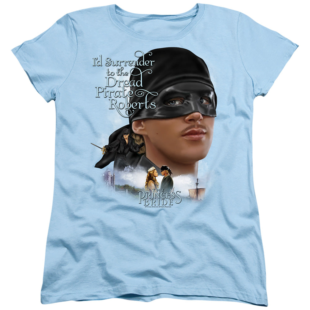 The Princess Bride Surrender Light Blue Womens T-Shirt