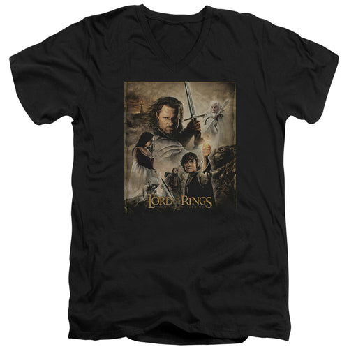 Lord of the Rings Return of the King Poster V-Neck T-Shirt