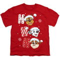 Paw Patrol Chase Marshall Rubble Christmas Santa Hats Youth/Toddler T-Shirt