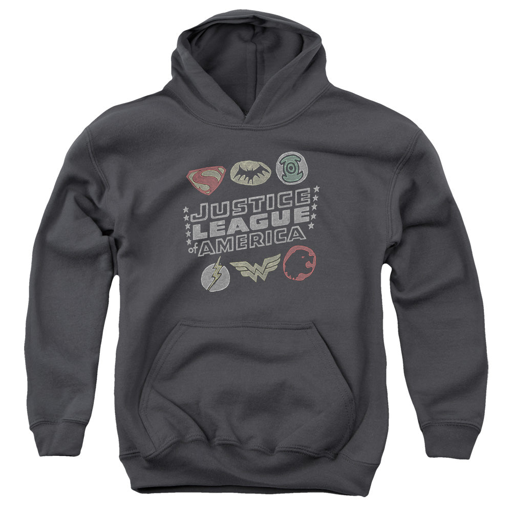 Justice League Symbols Youth Hoodie